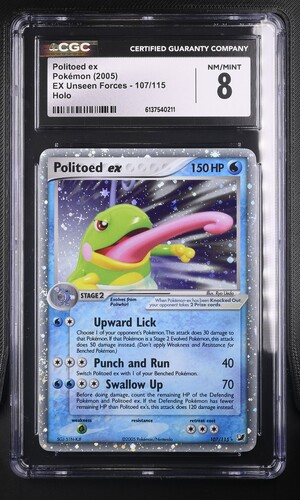 Politoed ex - UF 107 - English - CGC 8 