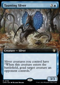 Taunting Sliver (V.2) - Commander Masters Extras 