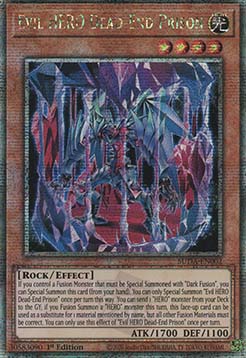 Evil HERO Dead End Prison (V.2 Quarter Century Secret Rare)