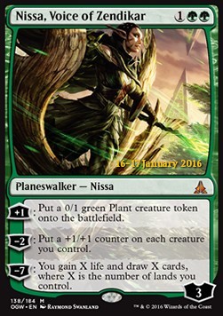 Nissa Voice of Zendikar - Oath of the Gatewatch Promos 