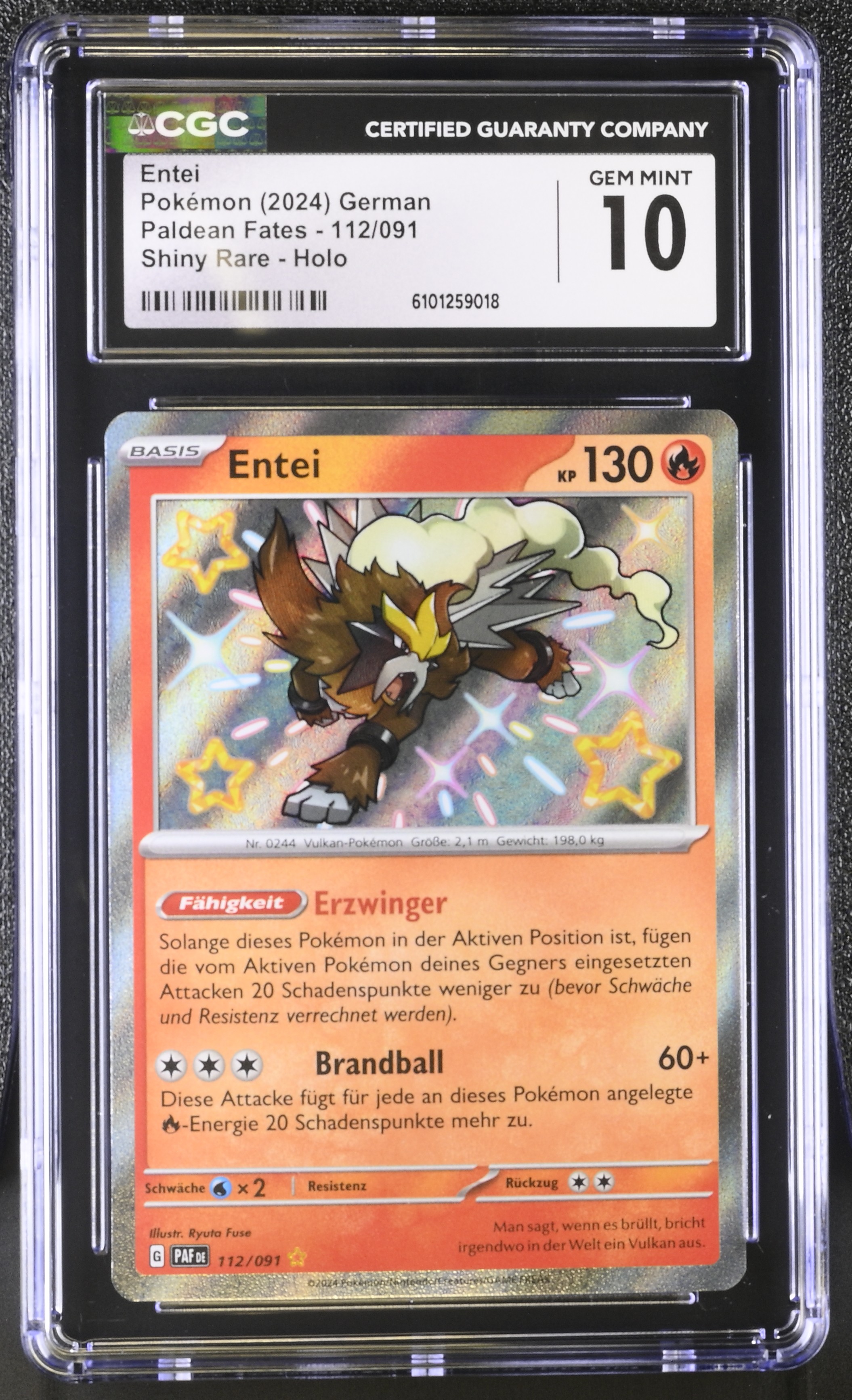Entei - PAF 112 - German - CGC 10 
