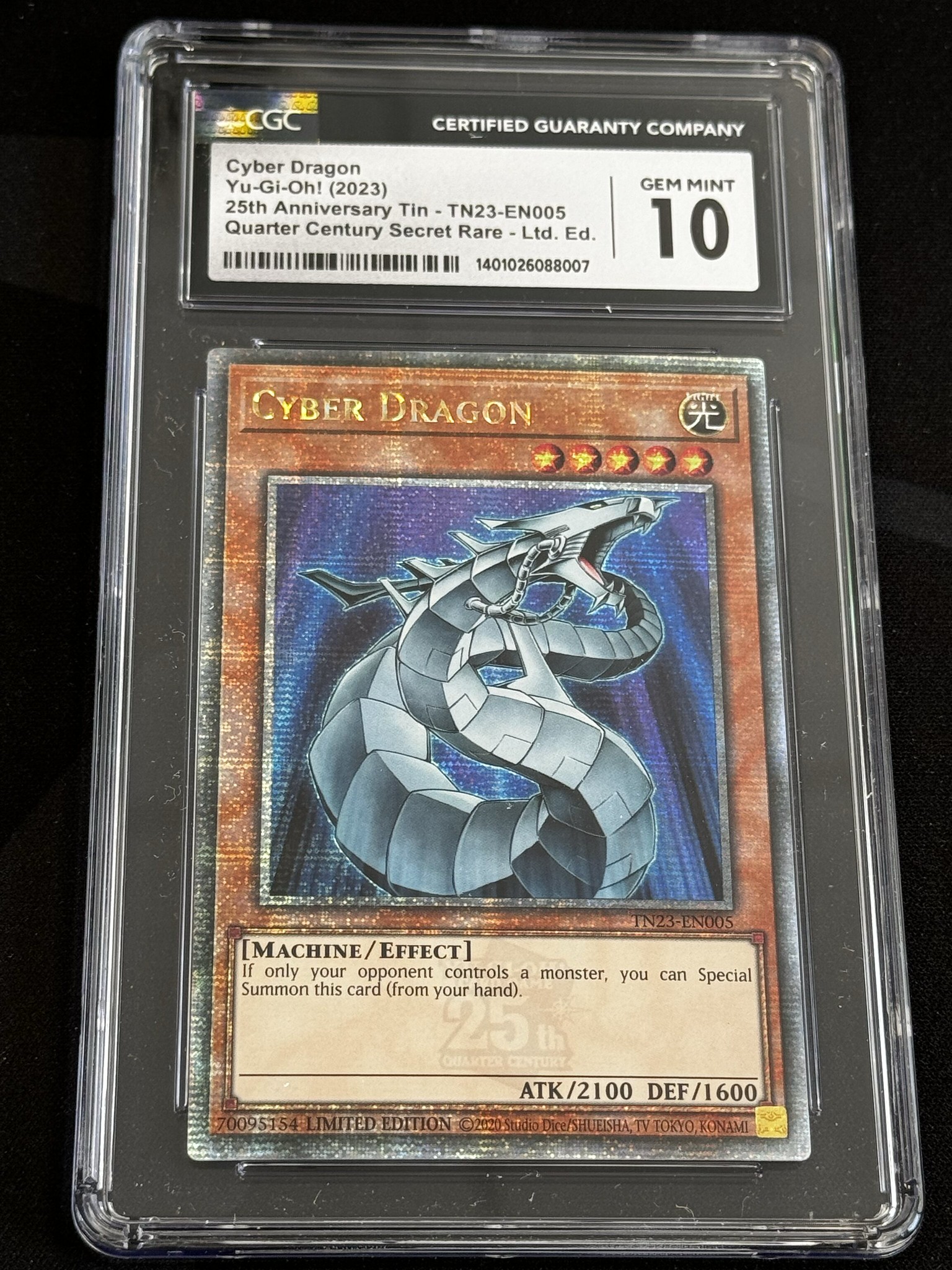 Cyber Dragon - TN23 5 - English - CGC 10 