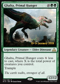 Ghalta Primal Hunger - Rivals of Ixalan Promos 