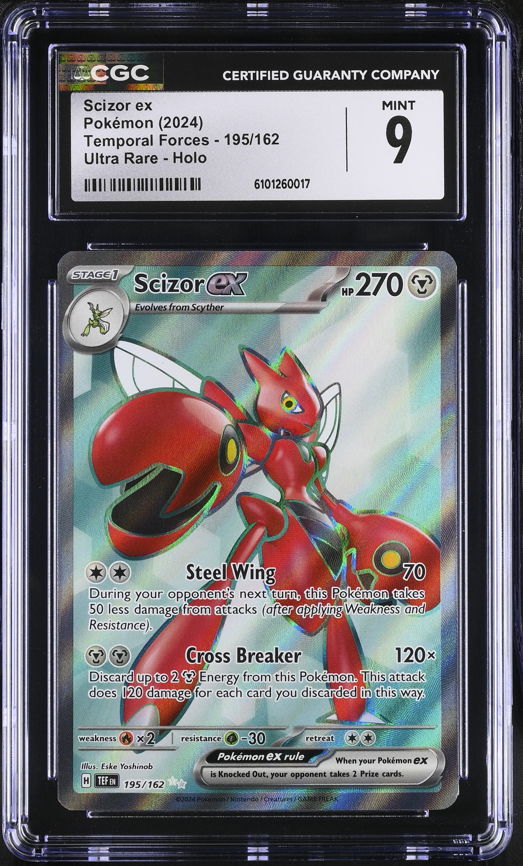 Scizor ex - TEF 195 - English - CGC 9