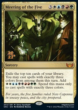 Meeting of the Five (V.1) - Streets of New Capenna Promos 