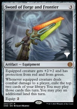 Sword of Forge and Frontier (V.2) - Phyrexia All Will Be One Promos 