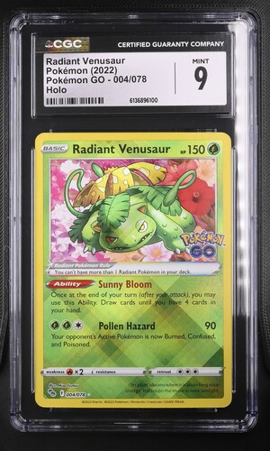 Radiant Venusaur - PGO 4 - English - CGC 9 