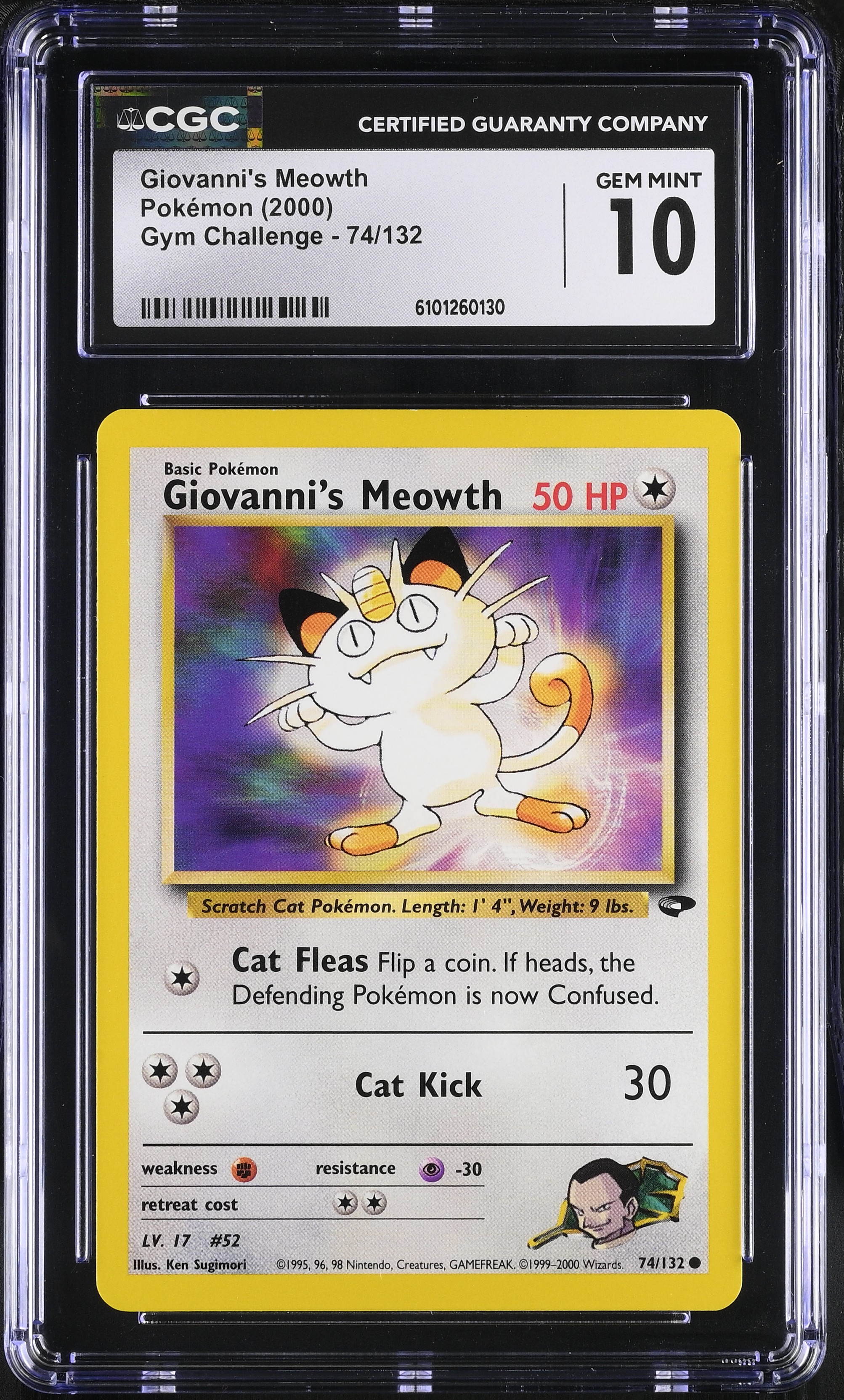 Giovanni's Meowth (Cat Fleas) - GC 74 - English - CGC 10 