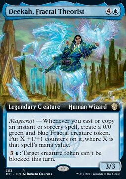 Deekah Fractal Theorist - Commander Strixhaven Extras 