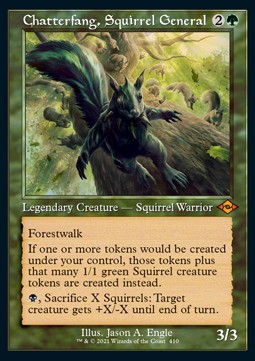 Chatterfang Squirrel General (V.2) - Modern Horizons 2 Extras 