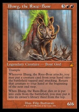 Ilharg the Raze Boar (V.1) - Ravnica Remastered Extras 