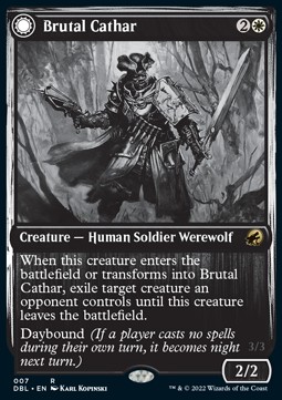 Brutal Cathar Moonrage Brute - Innistrad Double Feature 