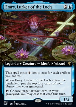 Emry Lurker of the Loch - Throne of Eldraine Extras 