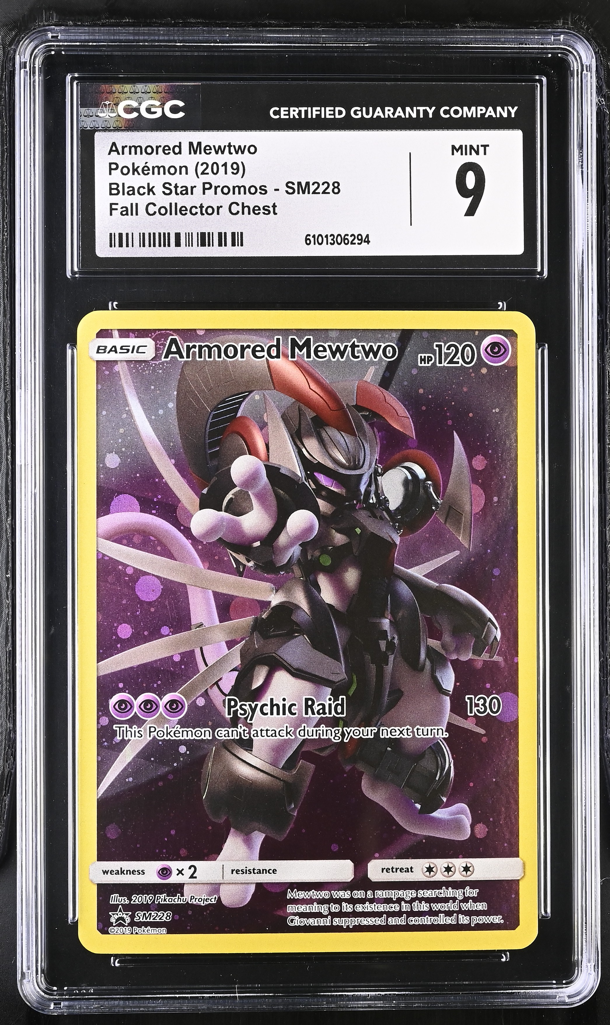 Armored Mewtwo - SM 228 - English - CGC 9