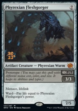 Phyrexian Fleshgorger (V.1) - The Brothers War Promos 