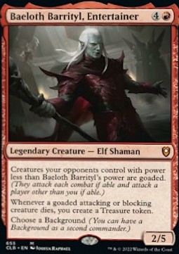 Baeloth Barrityl, Entertainer 