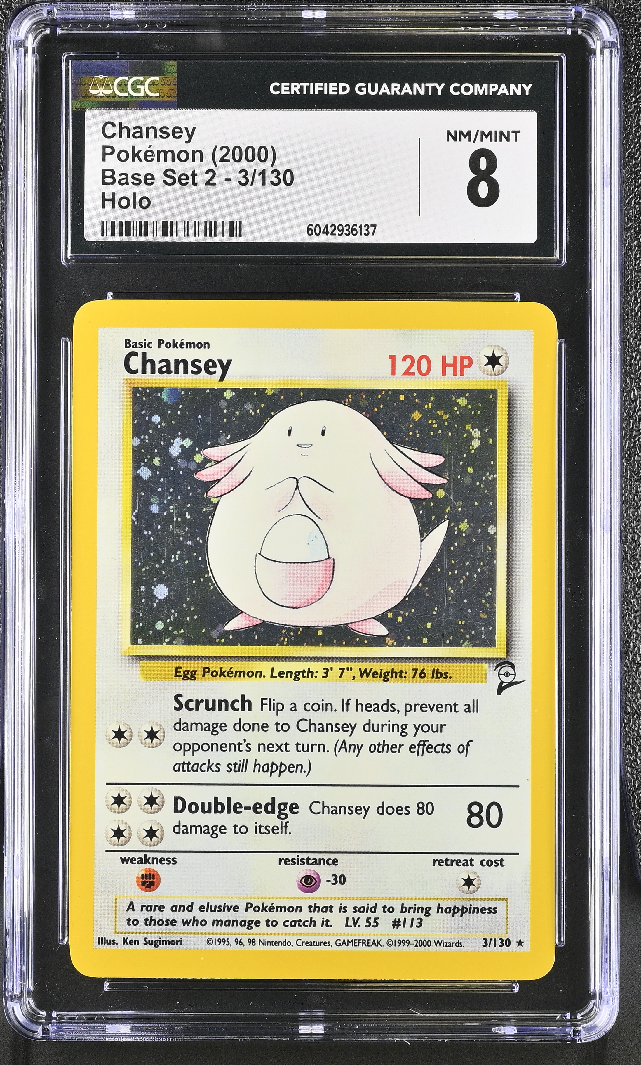 Chansey - B2 3 - English - CGC 8 