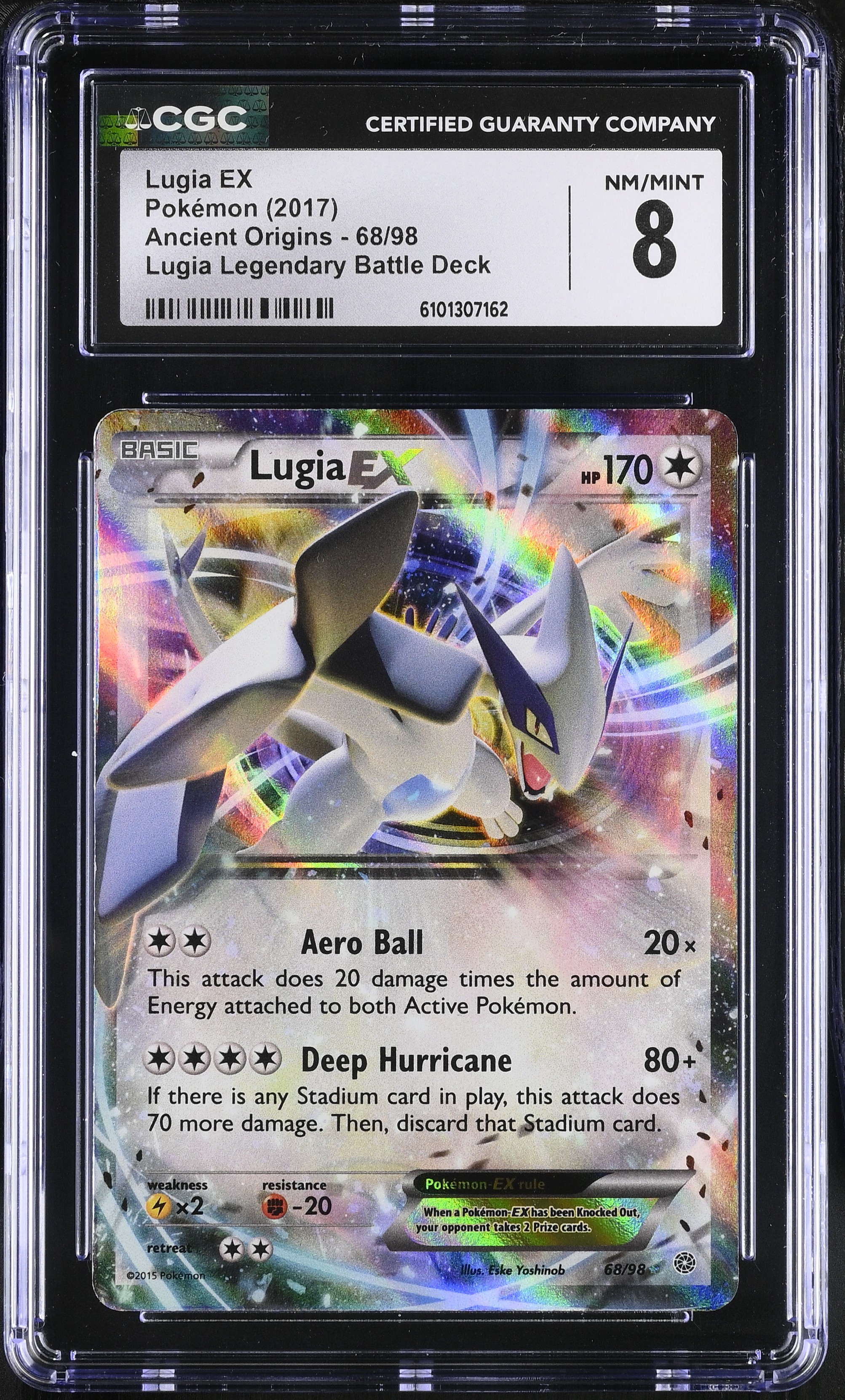 Lugia EX (Rare Holo ex) - AOR 68 - English - CGC 8 