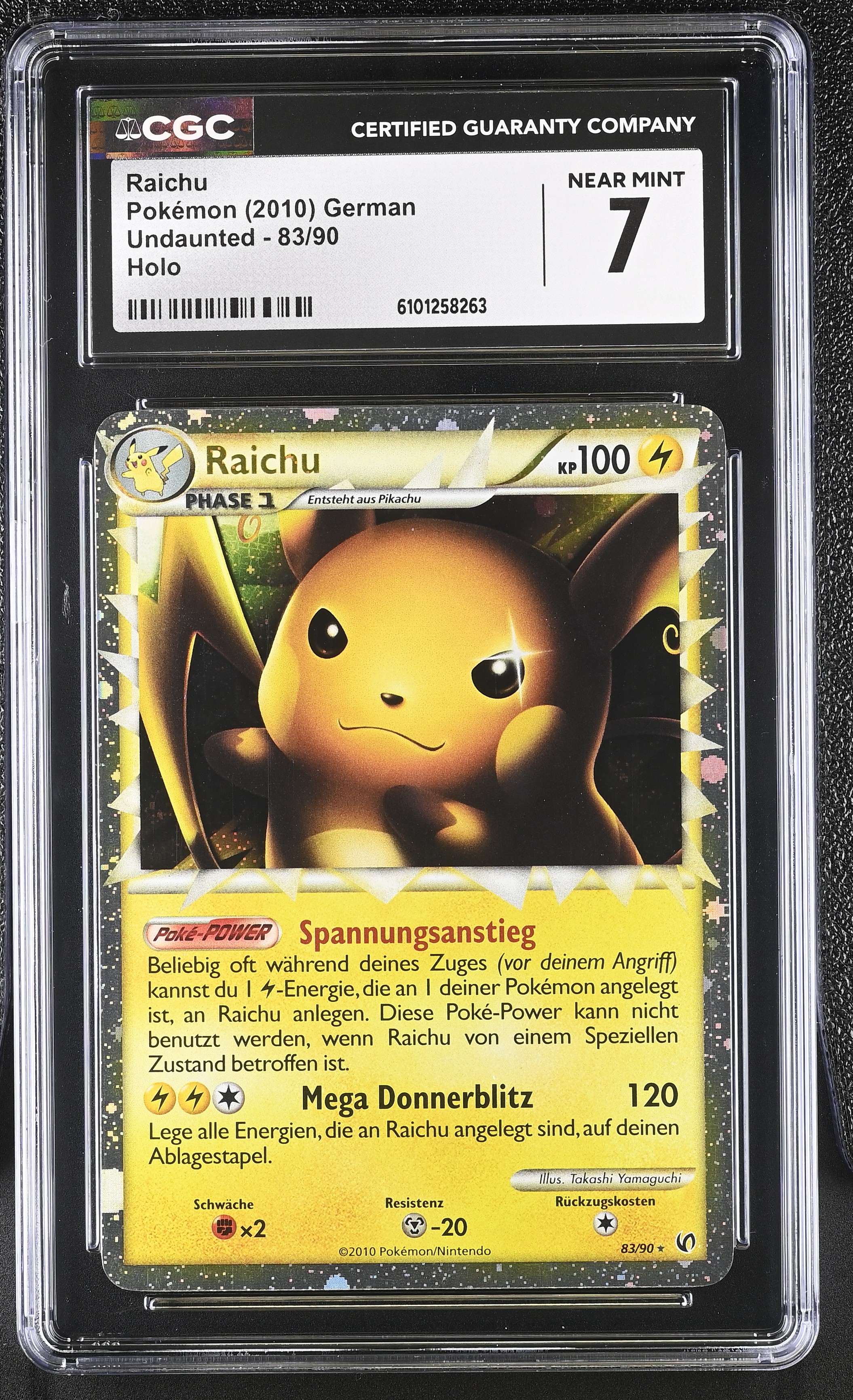 Raichu (Voltage Increase) - UD 83 - German - CGC 7 
