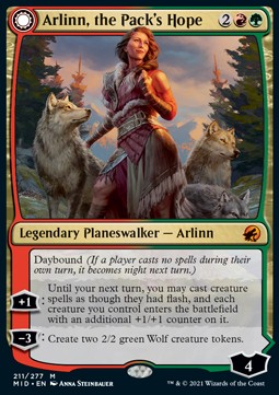 Arlinn the Packs Hope Arlinn the Moons Fury - Innistrad Midnight Hunt 