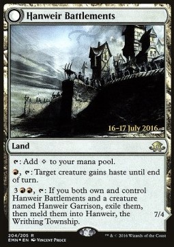 Hanweir Battlements Hanweir the Writhing Township - Eldritch Moon Promos
