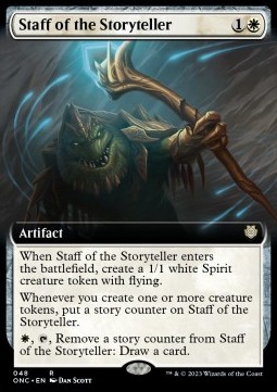 Staff of the Storyteller - Commander Phyrexia All Will Be One Extras