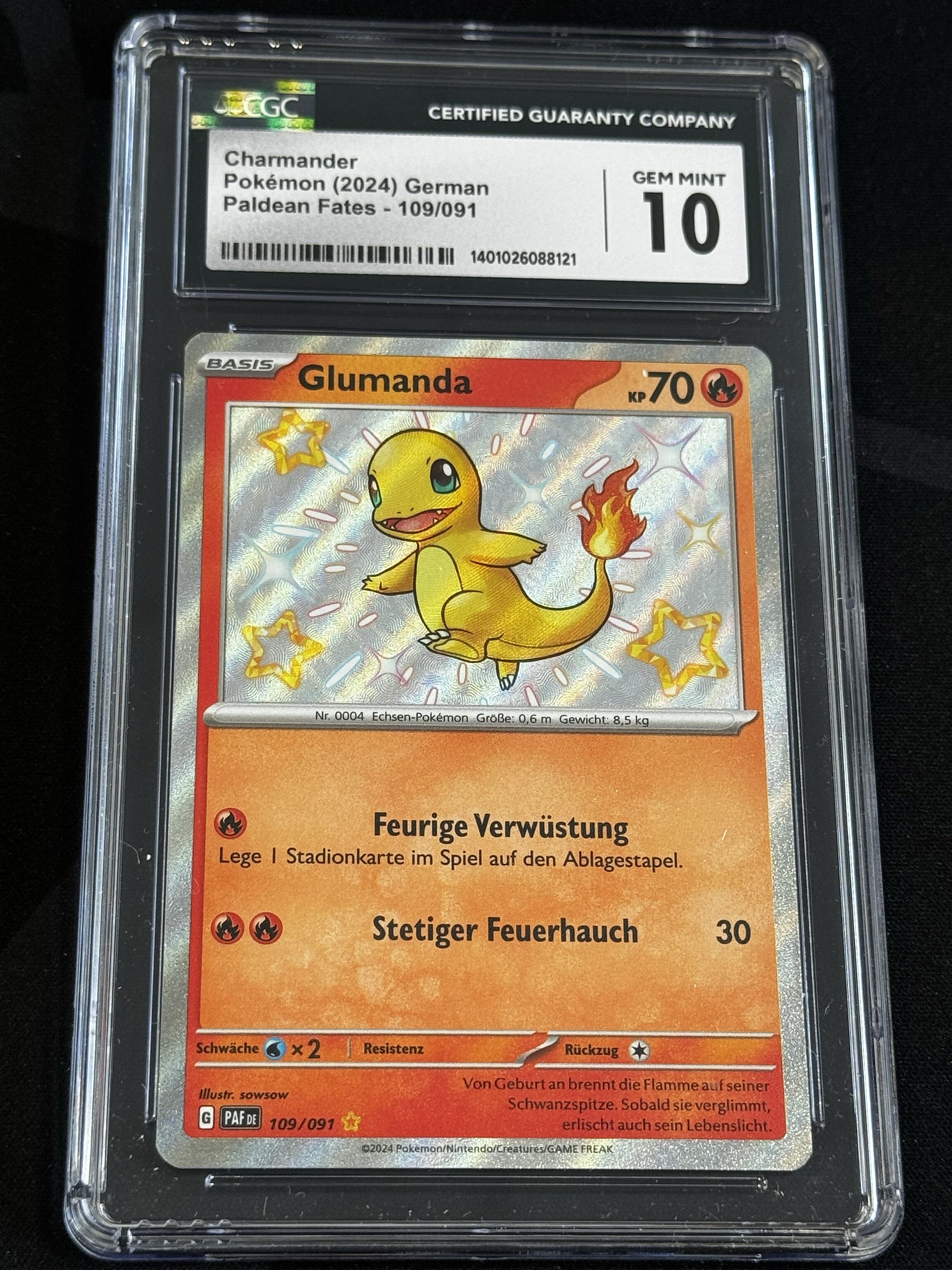 Charmander - PAF 109 - German - CGC 10
