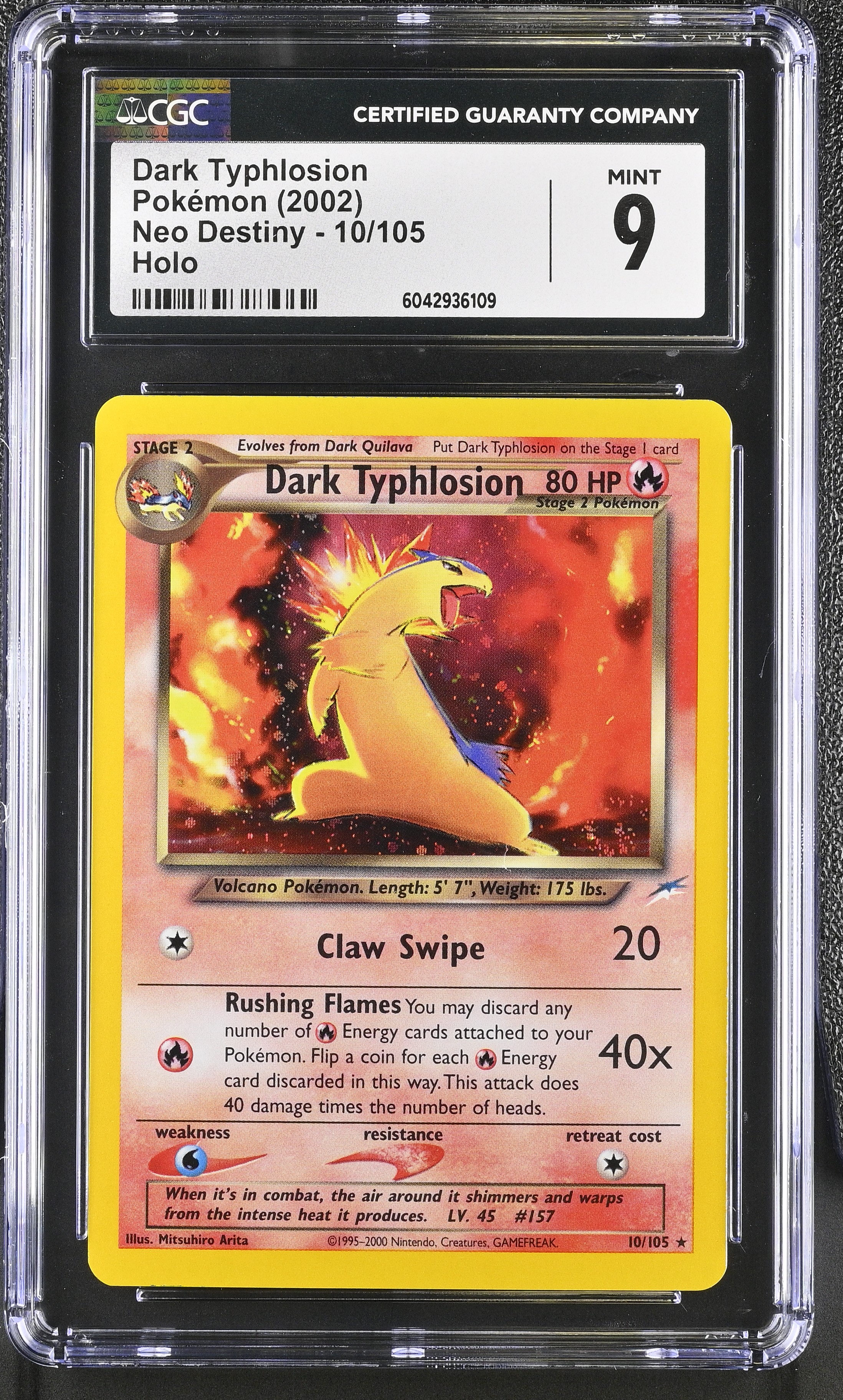 Dark Typhlosion - NDE 10 - English - CGC 9 
