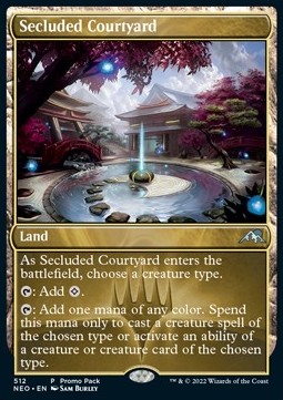 Secluded Courtyard - Kamigawa Neon Dynasty Promos 