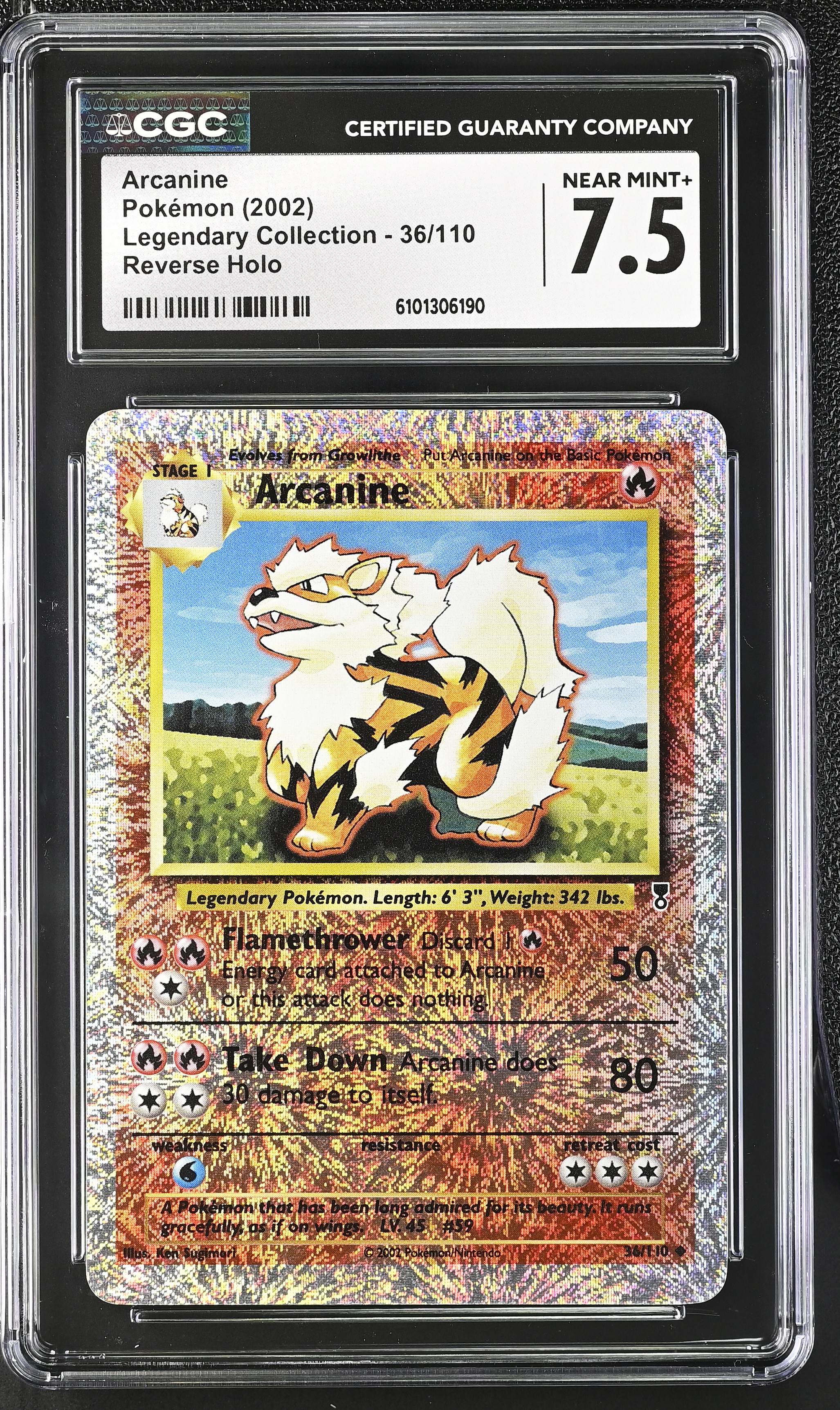 Arcanine - LC01 36 - English - CGC 7.5 