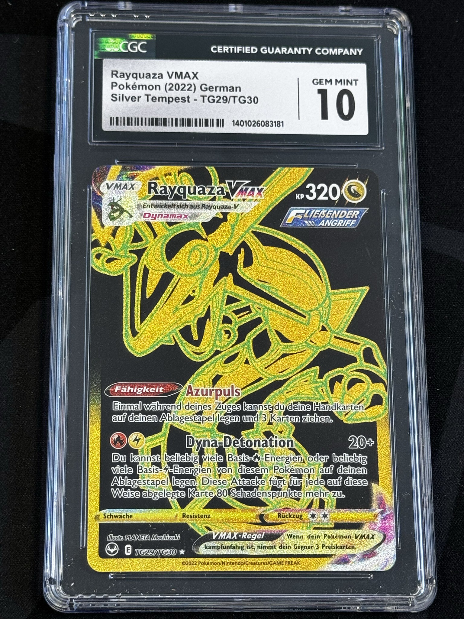 Rayquaza VMAX - STE 29 - German - CGC 10