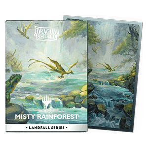 100 Dragon Shield Sleeves Matte Dual Landfall Series Misty Rainforest 