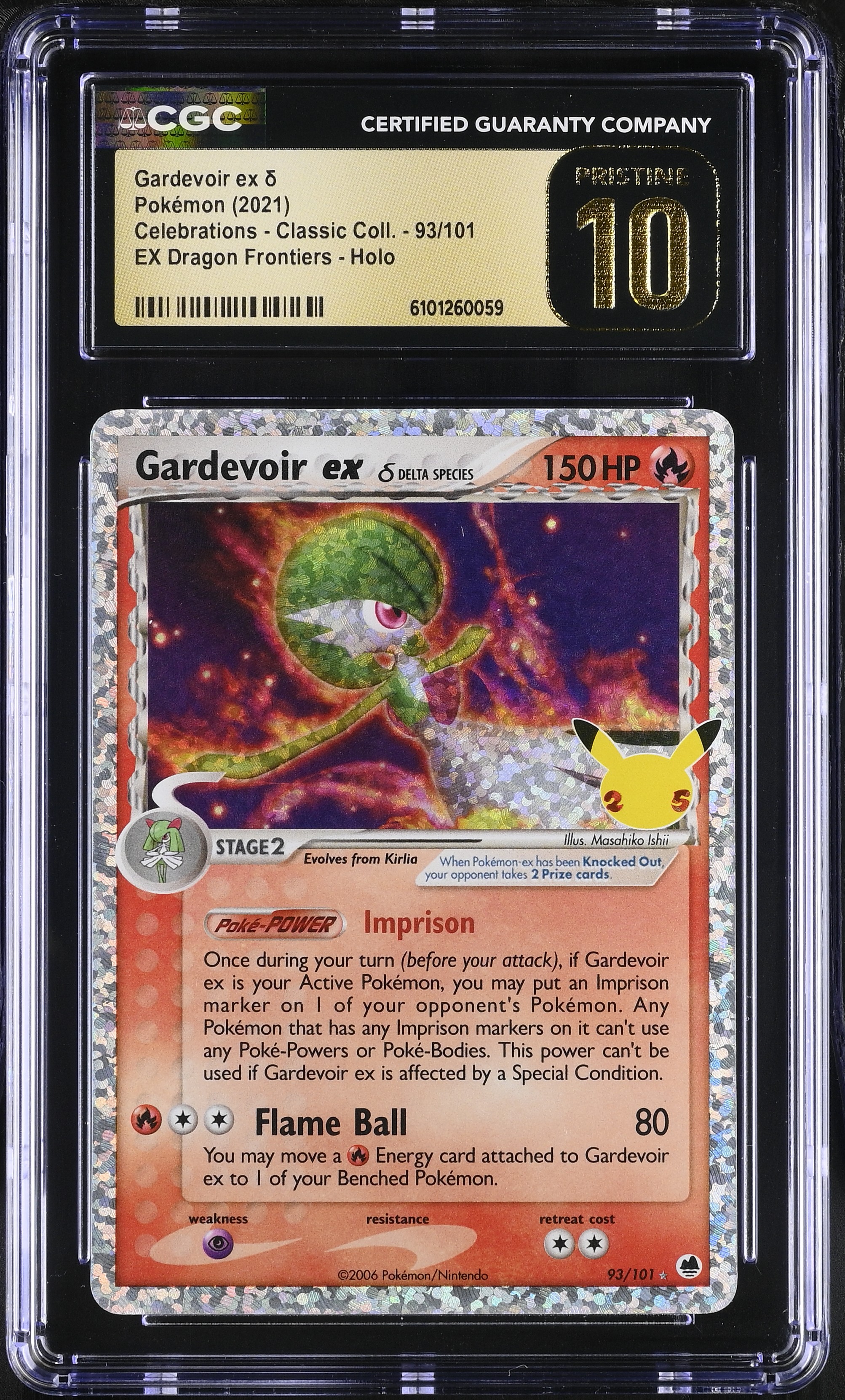 Gardevoir ex ? Delta Species - CEL 93 - English - CGC 10 