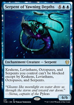 Serpent of Yawning Depths - Theros Beyond Death Extras 