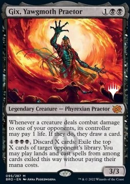 Gix Yawgmoth Praetor (V.2) - The Brothers War Promos 