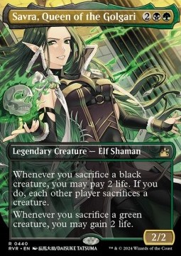 Savra Queen of Golgari (V.2) - Ravnica Remastered Extras 