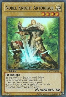 Noble Knight Artorigus (V.1 - Super Rare) 