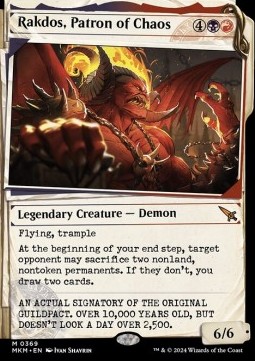 Rakdos Patron of Chaos (V.2) - Murders at Karlov Manor Extras 