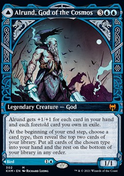 Alrund, God of the Cosmos // Hakka, Whispering Raven 