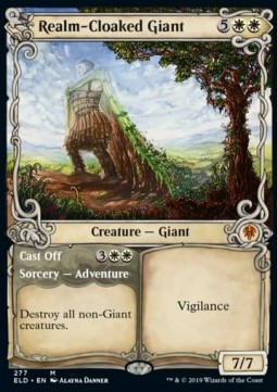 Realm Cloaked Giant Cast Off - Throne of Eldraine Extras 