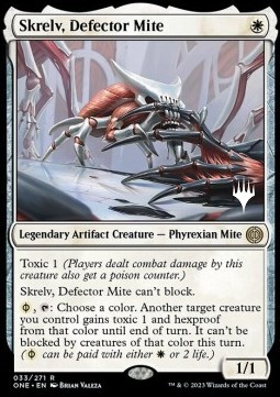 Skrelv Defector Mite (V.2) - Phyrexia All Will Be One Promos 