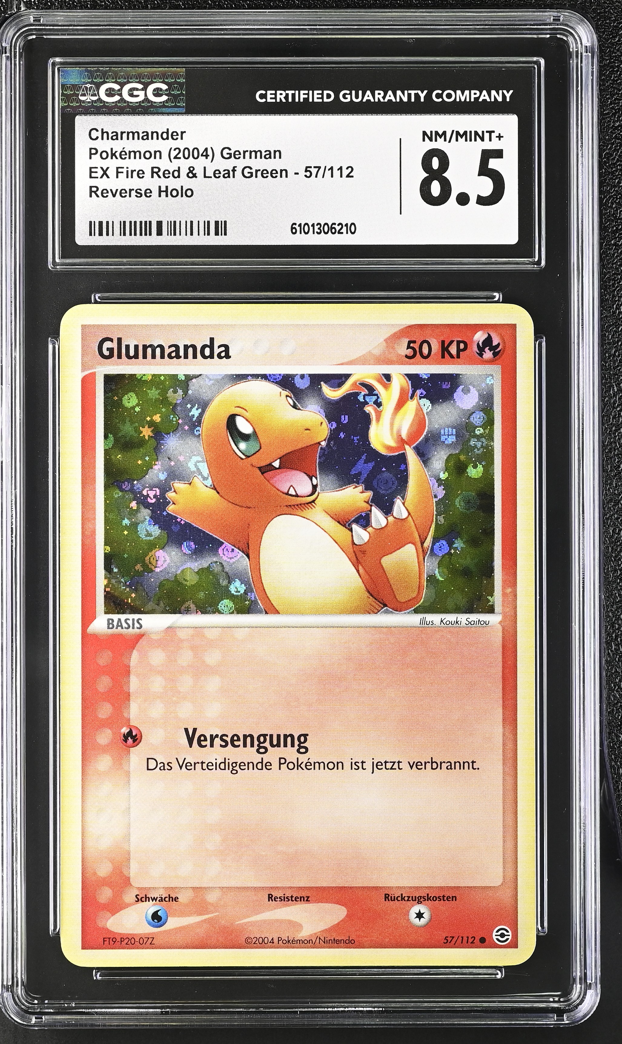 Charmander (Singe) - FL 57 - German - CGC 8.5 