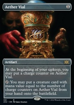 Aether Vial (V.1) - Double Masters 2022 Extras 