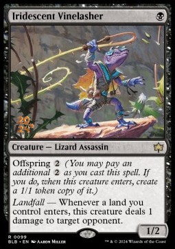 Iridescent Vinelasher (V.1) - Bloomburrow Promos