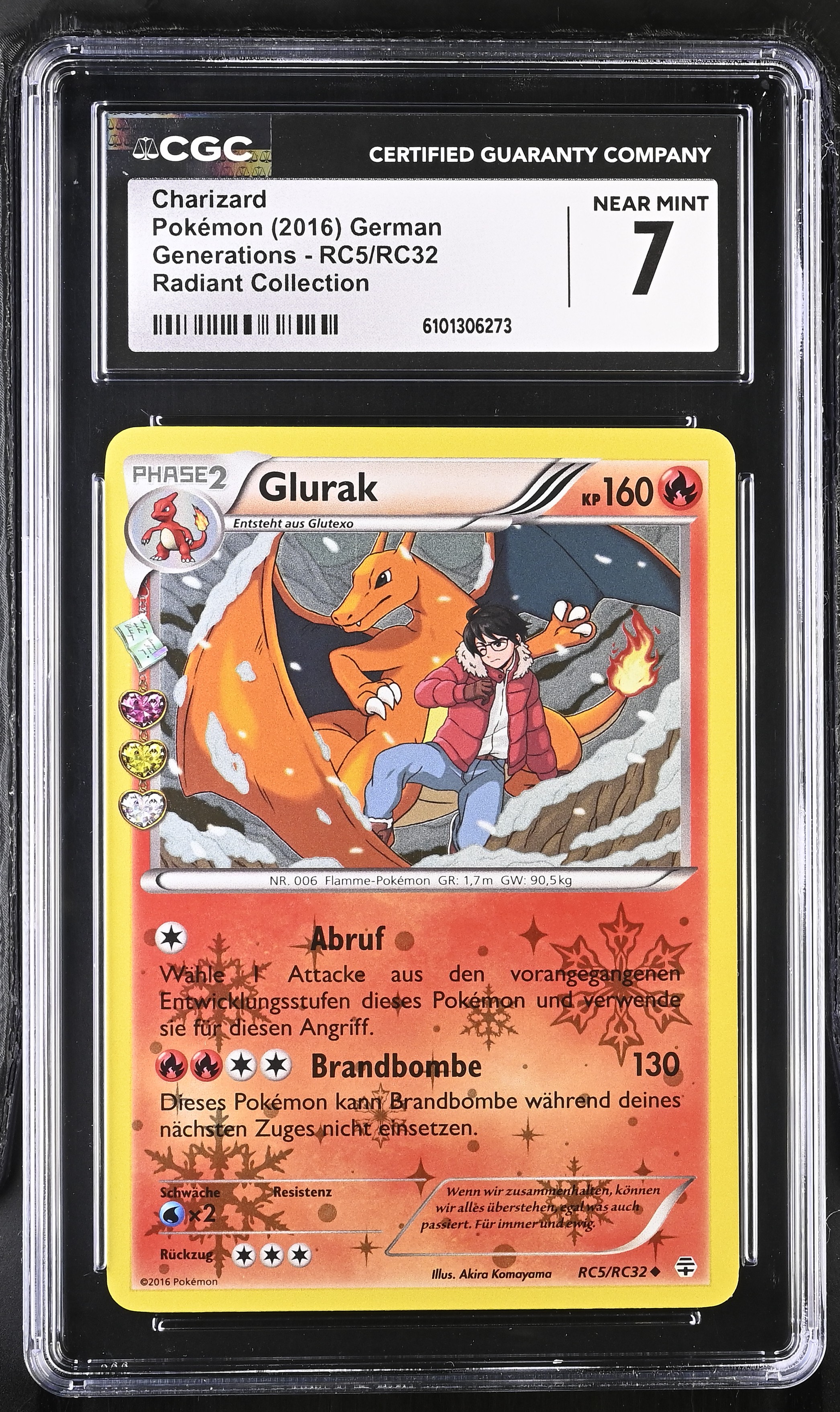 Charizard - GEN 5 - German - CGC 7 