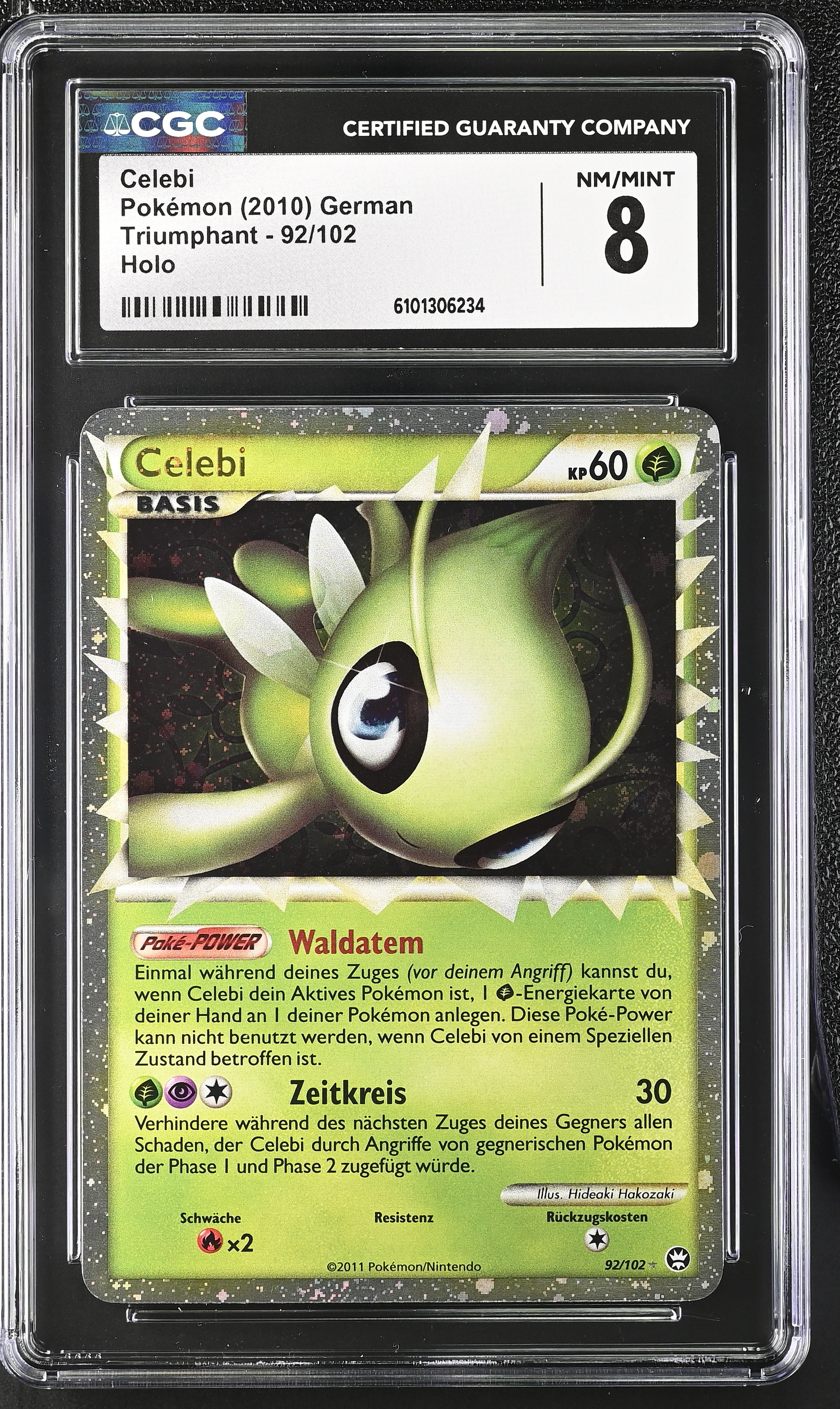 Celebi (Forest Breath) - TM 92 - German - CGC 8 