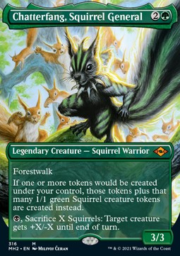 Chatterfang Squirrel General (V.1) - Modern Horizons 2 Extras