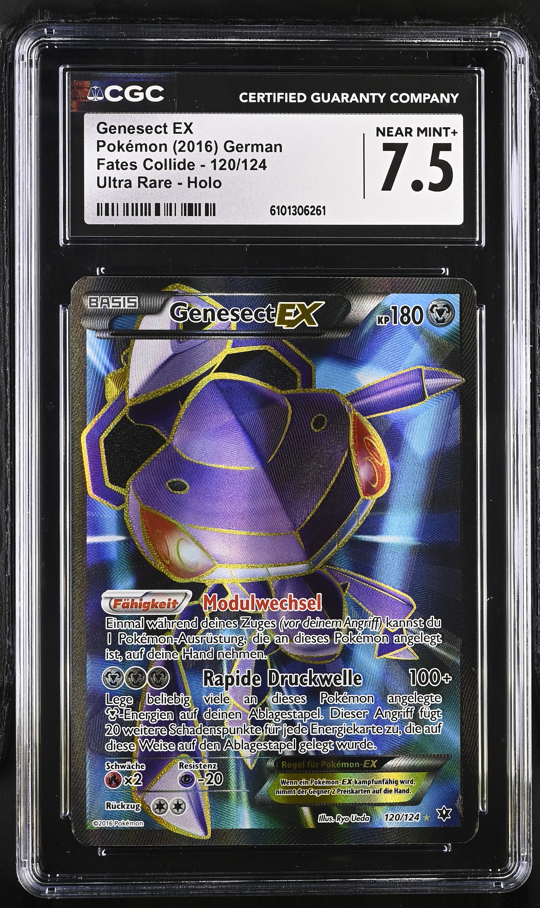 Genesect EX (Ultra Rare) - FCO 120 - German - CGC 7.5 