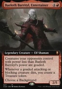 Baeloth Barrityl Entertainer (V.2) - Commander Legends Battle for Baldurs Gate Extras 