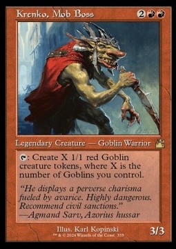 Krenko Mob Boss (V.1) - Ravnica Remastered Extras 